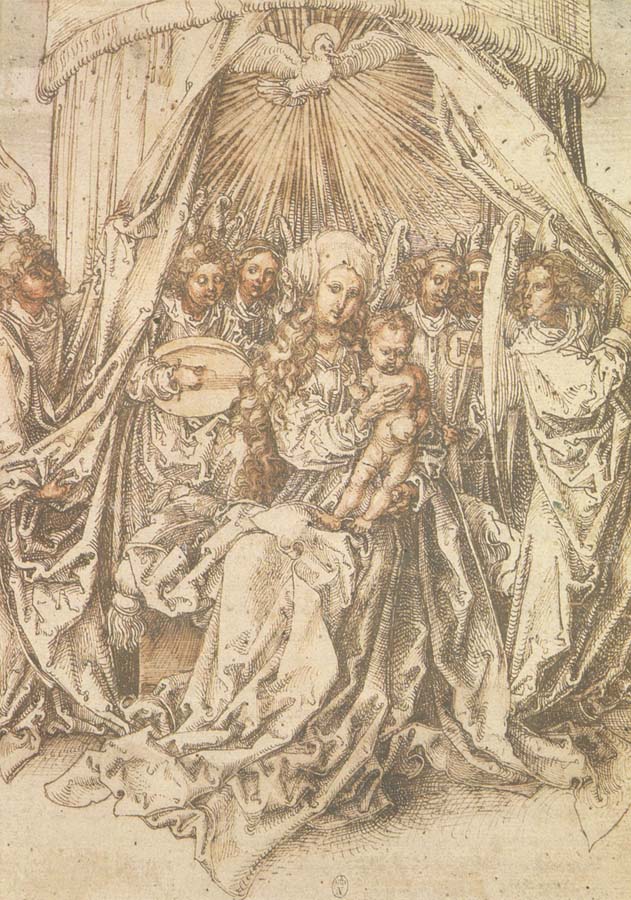 Albrecht Durer Madonna with musical Angels